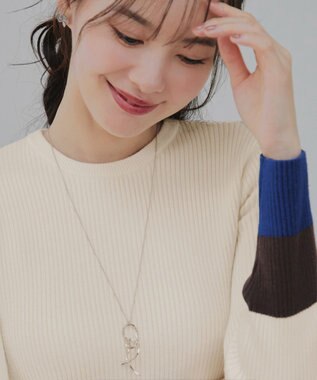 Tiaclasse 【安田美沙子さん着用】ノベルツイストネックレス シルバー