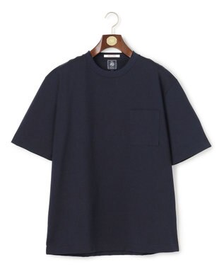 J.PRESS MEN 【J.PRESS ORIGINALS】Hight Twist Giza Pocket T-Shirt / Japan Made ネイビー系