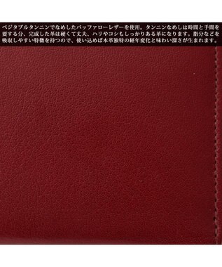 UNBILLION Otias バッファローレザーラウンドF長財布 レッド