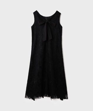 GRACE CONTINENTAL メッシュフラワーレースワンピース ブラック