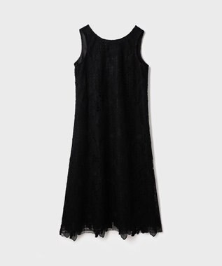 GRACE CONTINENTAL メッシュフラワーレースワンピース ブラック