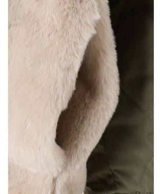 CRAFT STANDARD BOUTIQUE リバーシブルファーブルゾン Khaki