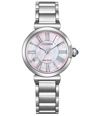CITIZEN 【シチズン エル】みずみずしいピンクのグラデーションが華やぐジュエリーのような腕時計 EM1060-87Y シルバー