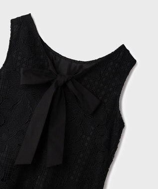GRACE CONTINENTAL メッシュフラワーレースワンピース ブラック