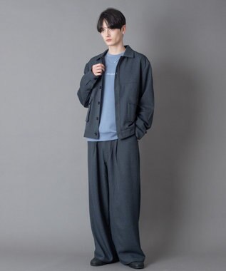 WEGO 【ユニセックス着用ITEM】ダブルポケットショートジャケット ブルーその他