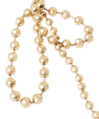 AMERICAN HOLIC ボールチェーンリボンピアス Gold