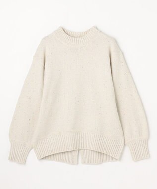 ANY L スパンコールニット エクリュ