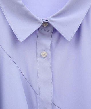 earth music&ecology アシメラッフルシャツ Sax