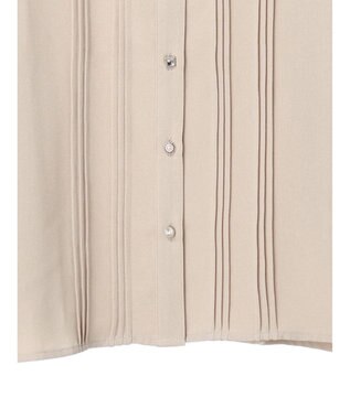 Green Parks ・ＥＬＥＮＣＡＲＥ　ＤＵＥ　イロイロ釦ピンタックブラウス Beige