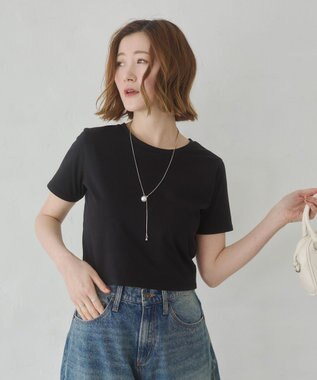WEGO 【7色/SMLサイズ展開】コンパクトフィットT ブラック
