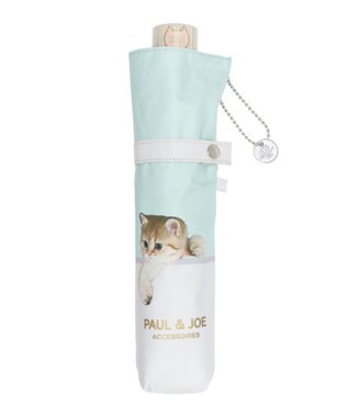 MOONBAT 【軽量】PAUL & JOE 晴雨兼用日傘 折りたたみ傘 スウィンギングヌネット 一級遮光 遮熱 UV ミントグリーン