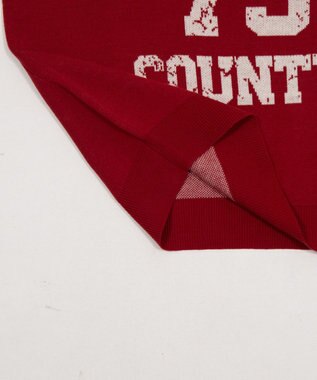 WEGO 2WAYグラフィックワンショルニット レッド