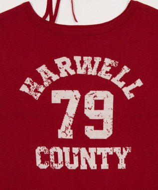 WEGO 2WAYグラフィックワンショルニット レッド