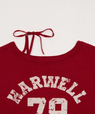 WEGO 2WAYグラフィックワンショルニット レッド