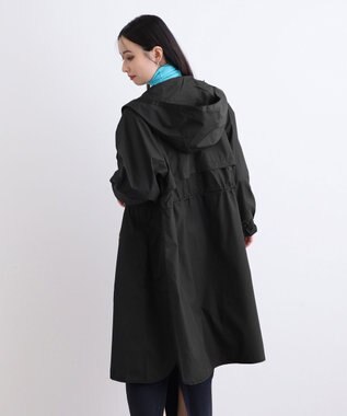 MOONBAT 【撥水】LIGNAGGIO ウエストギャザーフードコート ブラック