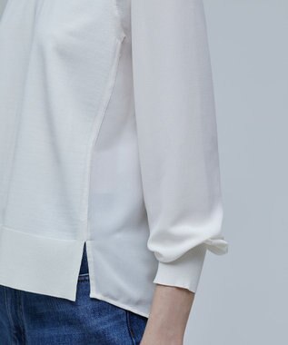 BEIGE， CLARISSE / タイニーフリルニット Ecru