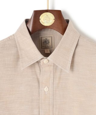 J.PRESS MEN 【洗える】コットンダンガリー シャツ / レギュラー ベージュ系
