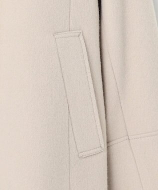 J.PRESS LADIES ショートビーバー ショート丈 ステンカラー コート ベージュ系