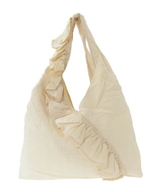 earth music&ecology 【予約】フリルトライアングルバッグ イエロー