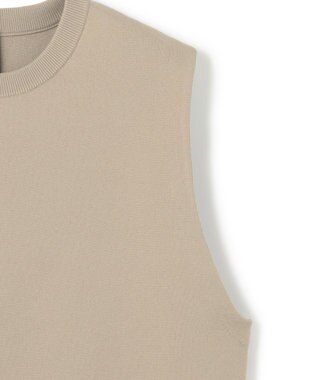 UNFILO フォルムニット クロップドベスト カーキ