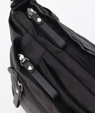 LA BAGAGERIE 【MONICA】ラウンドショルダーバッグ ブラック