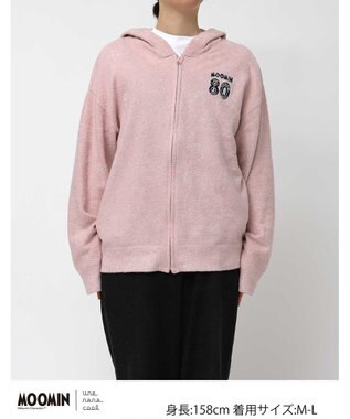 une nana cool 【ムーミン】 MOOMIN * une nana cool  なめらかふわふわフルジップパーカー OR