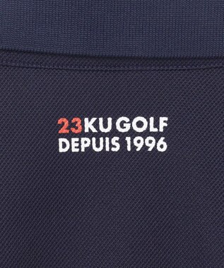 23区GOLF 【MEN】【キングサイズ/吸水速乾/UVカット】エイトロックポロシャツ ネイビー系