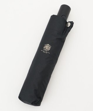 J.PRESS MEN 【遮光率100％ / UVカット率100％ / 体感マイナス4℃ / 晴雨兼用】東レ サマーシールド 折りたたみ傘_61㎝ ブラック系