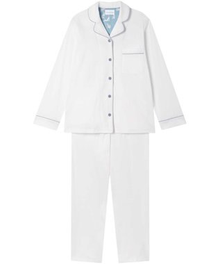 une nana cool 【綿100%】60/1 シルケットスムース 長袖開襟 MADE WITH LIBERTY FABRIC