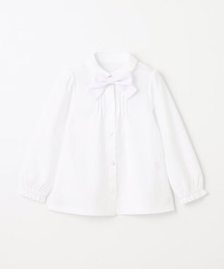 組曲 KIDS 【110-140㎝】リボンタイ2WAY ブラウス オフホワイト系