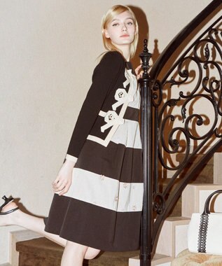 TOCCA 【Archive Collection】【洗える】AURORA ドレス ブラック×ベージュ系