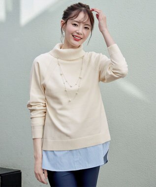 Tiaclasse 【選べる2type・洗える】ラグランニットトップス