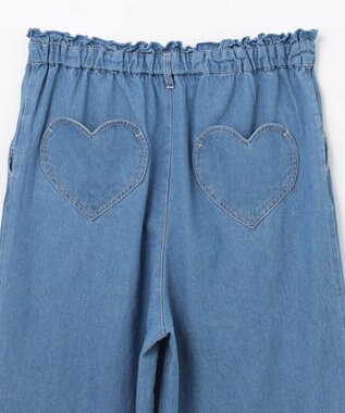 ANY KIDS デニム ガウチョ ブルー