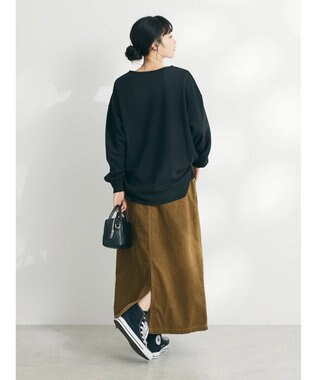 CRAFT STANDARD BOUTIQUE 　裏毛レイヤード風プルオーバー Black