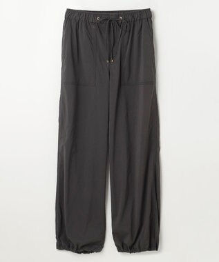 ANY 【洗濯機可/ウエストゴム】パラシュートパンツ ブラック