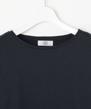 J.PRESS LADIES 【接触冷感・UVケア】レイヤードジャージー カットソー ネイビー系1