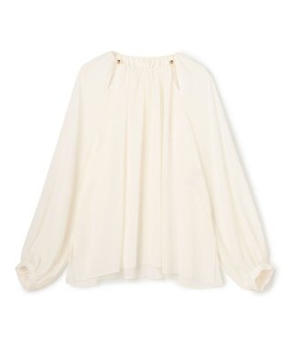 BEIGE， IVES / ゴールドビーズブラウス Ecru