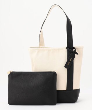 UNBILLION cachecache ワンハンドルバケツ型パーテーショントートバッグ ブラック