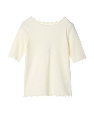 earth music&ecology メロ－リブプルオーバー Ivory