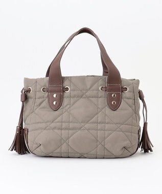 LA BAGAGERIE グリッドキルティングトート グレージュ