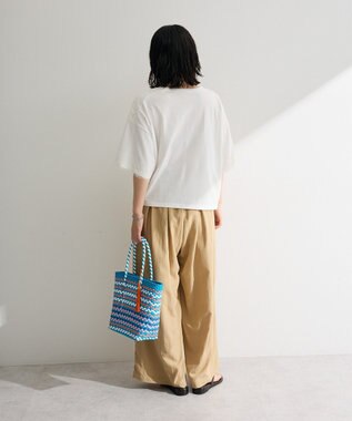 Green Parks 接触冷感イージーワイドタックパンツ Beige