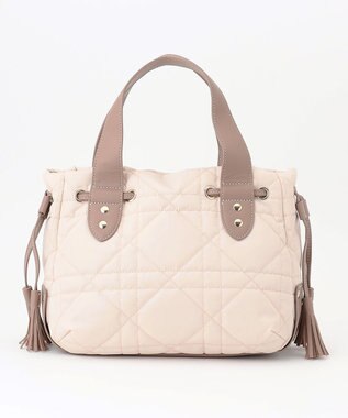 LA BAGAGERIE グリッドキルティングトート アイボリー
