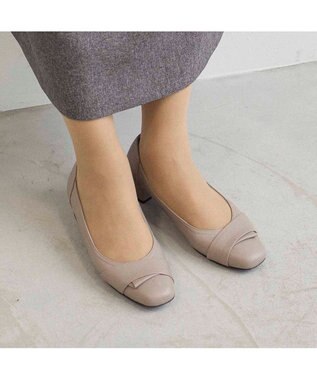 Riz raffinee ローヒールパンプス オーク