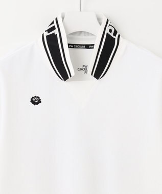 PW CIRCULUS 【MEN】【吸汗速乾】アニマル バックプリント ポロシャツ ホワイト系
