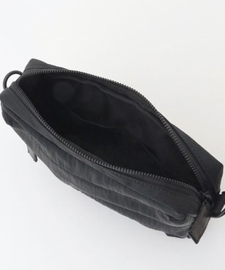 YUSHI RiVER - SHOULDER POUCH ショルダーポーチ  シワ加工 ブラック