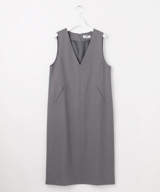 J.PRESS LADIES L ツムギートflannel ジャンパースカート グレー系