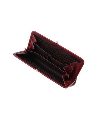 genten カットワーク 口金長財布 ワイン