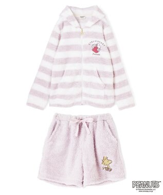 San-ai Resort（三愛水着楽園） 【スヌーピー】【PEANUTSピーナッツ】イチゴルームウエア ライトピンク