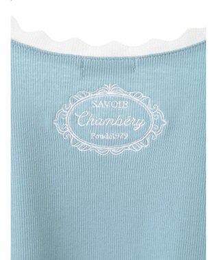 earth music&ecology バイカラースカラッププルオーバー Mint