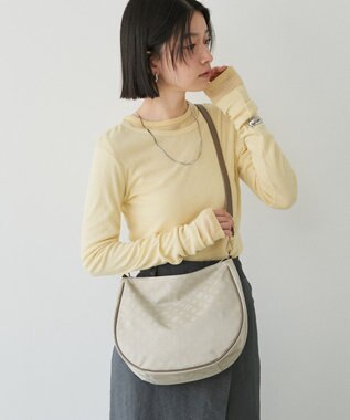 russet ナイロンジャガード2WAYショルダーバッグ(CE-1620) Ecru